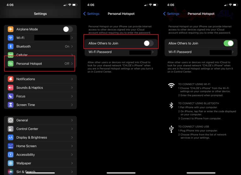 Wi-Fi Hotspot را برای iPhone و iPad روشن کنید