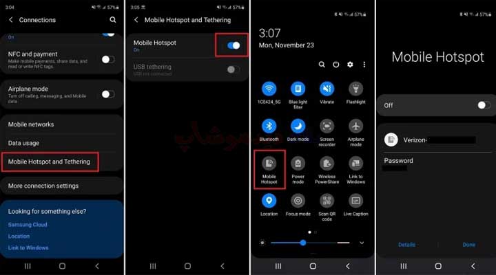 تبدیل گوشی اندرویدی به مودم وای فای