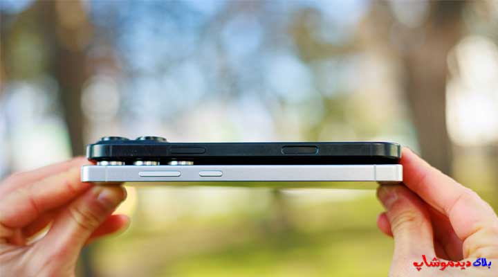 مقایسه اندازه گوشی s25 ultra vs iphone 16 pro max