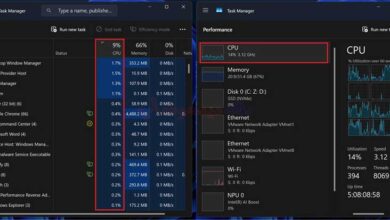 نمایش دقیق مصرف CPU در Task Manager ویندوز 11