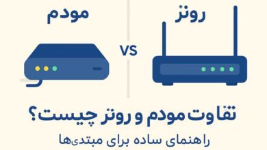 تفاوت مودم و روتر چیست