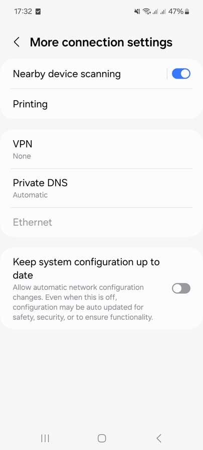 تنظیم DNS اندروید