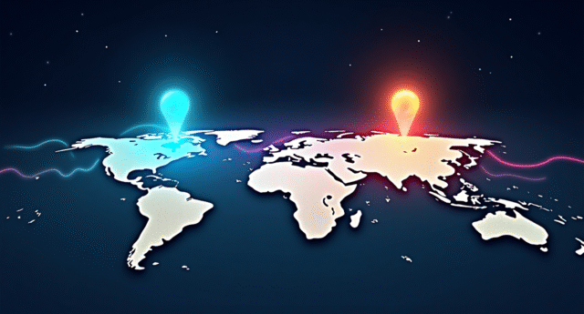 ابزار فاصله‌یاب آنلاین در سایت onlinecompass.net