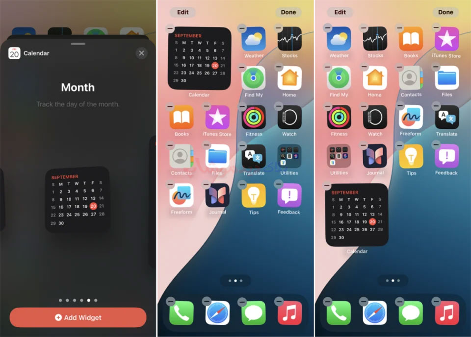 ویجت‌های iOS 26